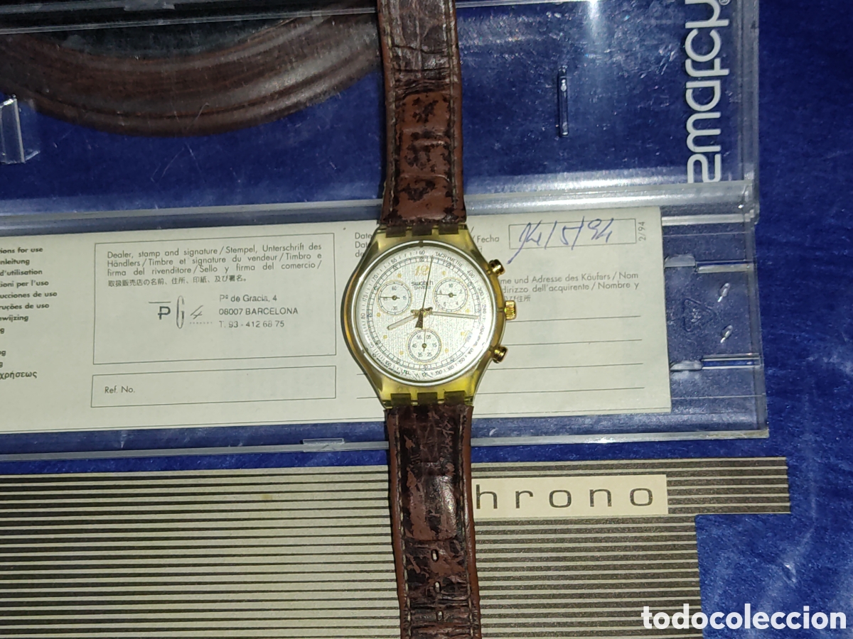 Relojes - Swatch: Reloj cron&oacute;metro Swatch.A&ntilde;o 94. - Foto 3