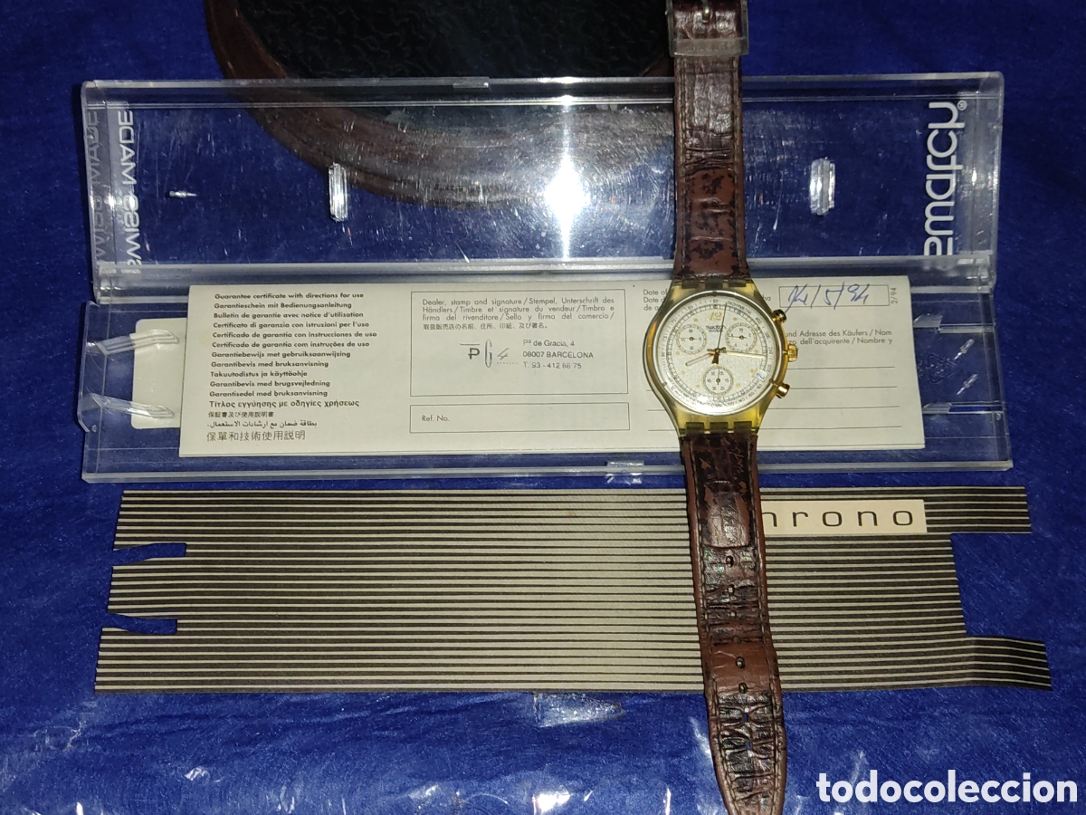 Relojes - Swatch: Reloj cron&oacute;metro Swatch.A&ntilde;o 94. - Foto 1