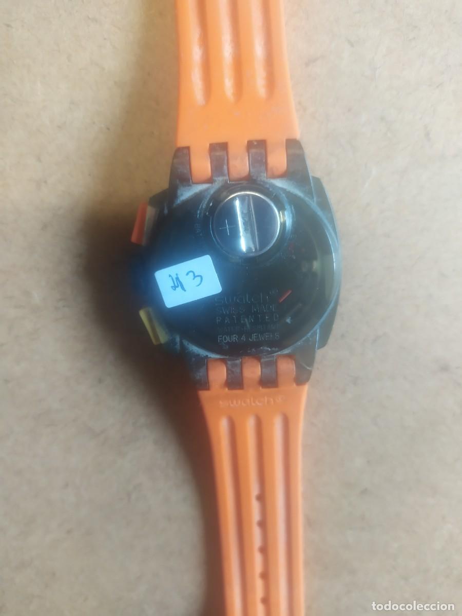 Relojes - Swatch: Reloj marca swatch, naranja y negro - Foto 3