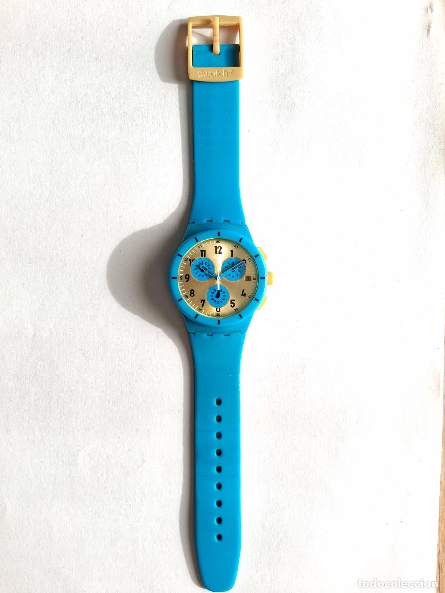 Relojes - Swatch: Reloj Swatch cron&oacute;grafo con correa de silicona - Foto 2