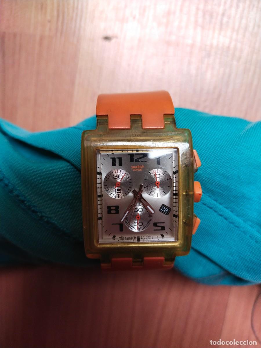 Relojes - Swatch: AUTENTICO RELOJ SWATCH A&Ntilde;O 2000 FUNCIONANDO PERFECTAMENTE 4CMSX3CMS - Foto 1