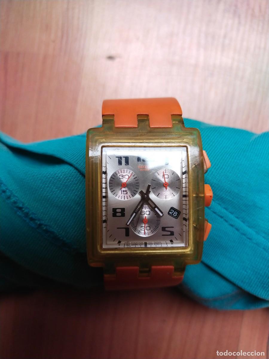 Relojes - Swatch: AUTENTICO RELOJ SWATCH A&Ntilde;O 2000 FUNCIONANDO PERFECTAMENTE 4CMSX3CMS - Foto 2