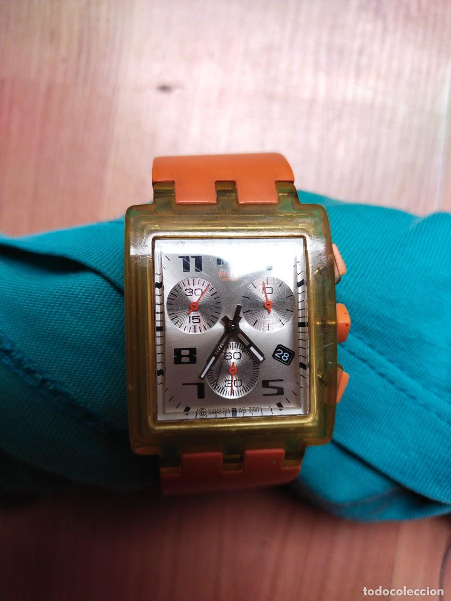 Relojes - Swatch: AUTENTICO RELOJ SWATCH A&Ntilde;O 2000 FUNCIONANDO PERFECTAMENTE 4CMSX3CMS - Foto 3