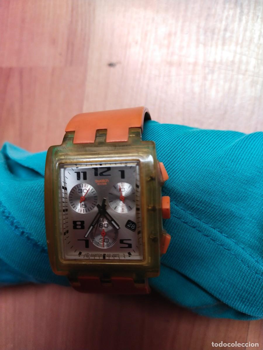 Relojes - Swatch: AUTENTICO RELOJ SWATCH A&Ntilde;O 2000 FUNCIONANDO PERFECTAMENTE 4CMSX3CMS - Foto 4
