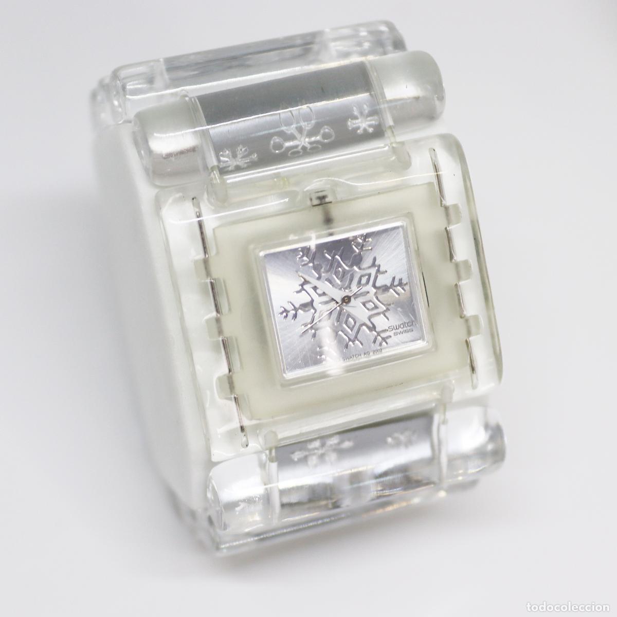 Rel&oacute;gios - Swatch: 2002 - SWATCH THE CLUB - SNOW QUEEN - modelo SUBZ100
