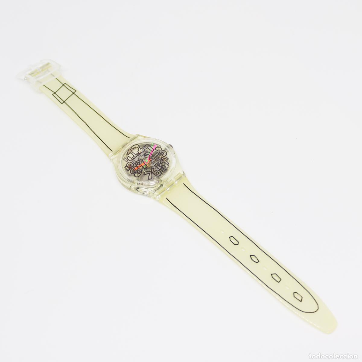 Rel&oacute;gios - Swatch: 1993 - SWATCH THE CLUB - SCRIBBLE - modelo GZ124