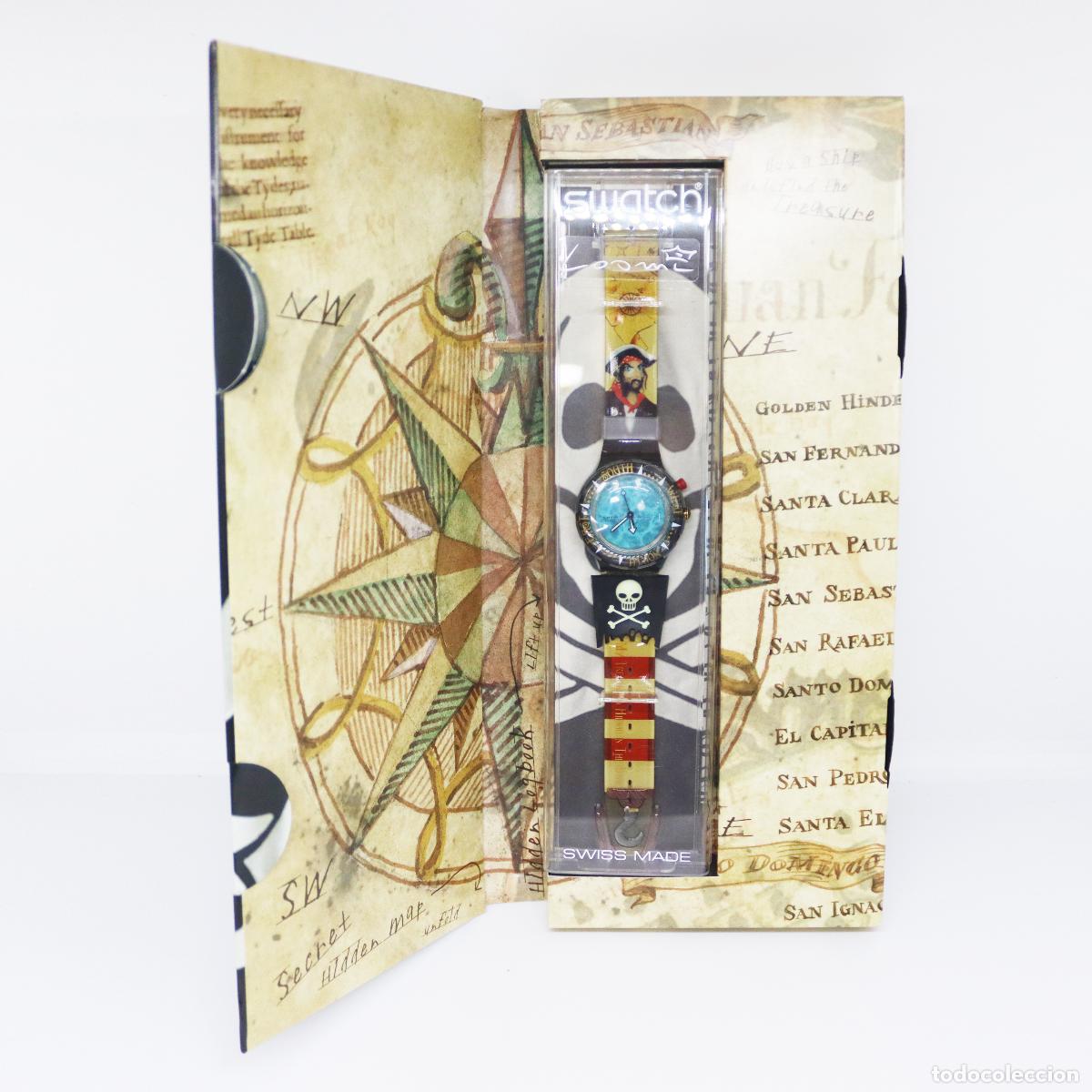 Rel&oacute;gios - Swatch: 1999 - SWATCH THE CLUB - PIRATE (SCUBA) - modelo SDB902