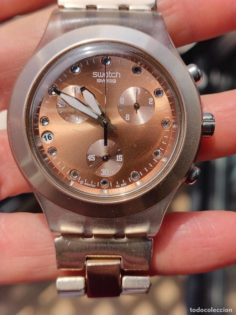 Relojes - Swatch: Reloj Swatch Irony Diaphane Full-Blooded Caramel