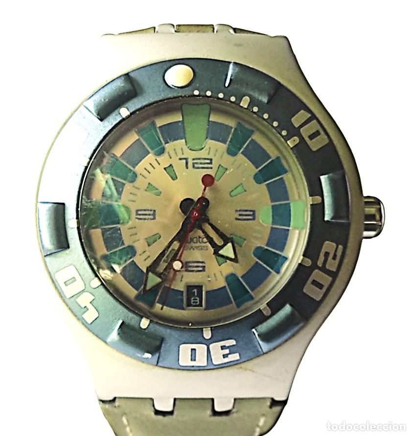 Relojes - Swatch: SWATCH IRONY SCUBA 200 - ALUMINIO - 43 mm - SIN USO - ANTIGUO STOCK DE TIENDA