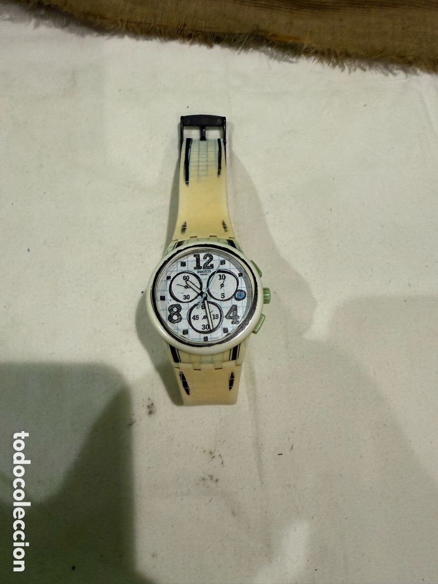 Relojes - Swatch: Reloj Swatch JUST ENJOY SUSW403 cron&oacute;grafo original funcionando perfecto colecci&oacute;n