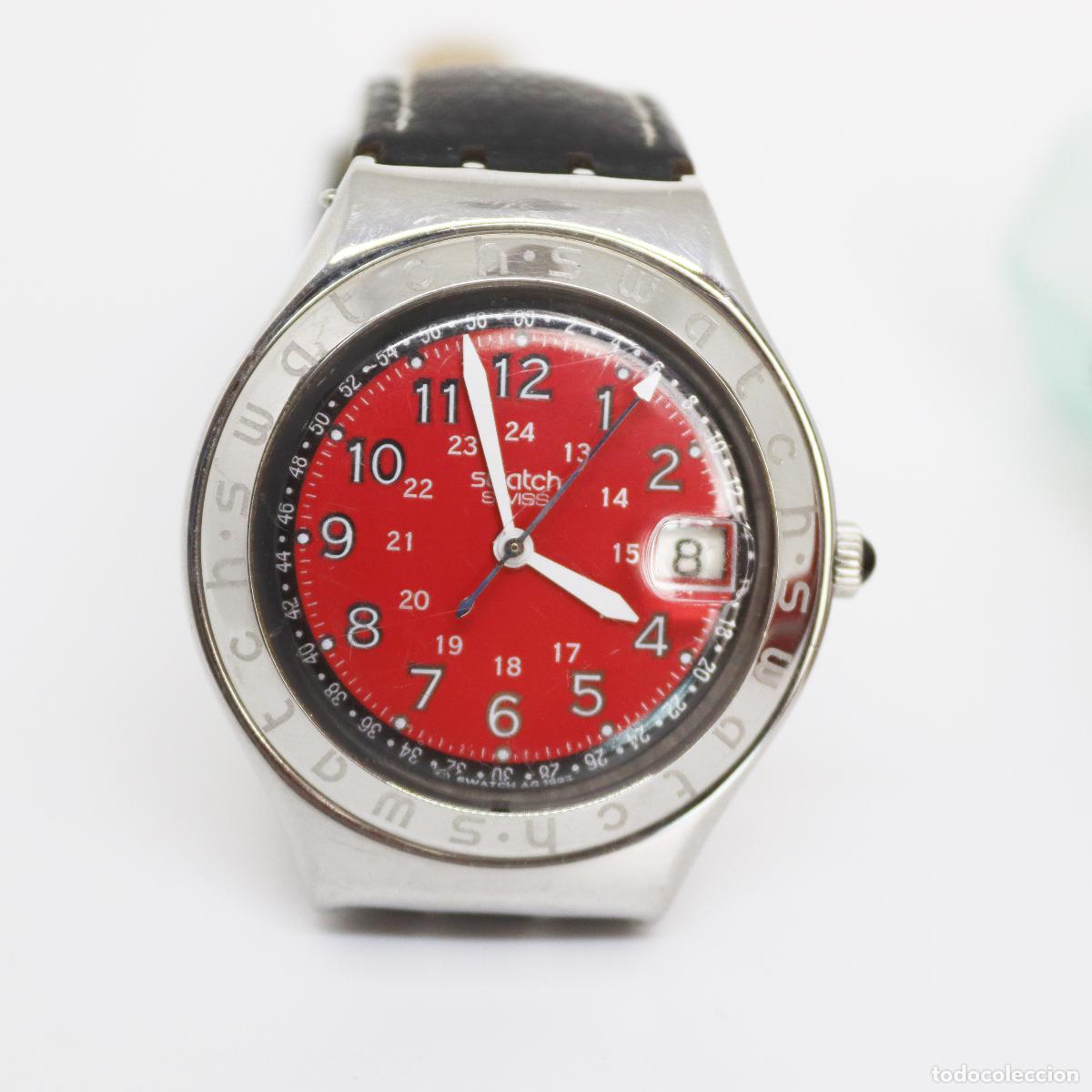 Relojes - Swatch: 1997 - SWATCH IRONY - HAPPY JOE RED - modelo YGS408C - Foto 8