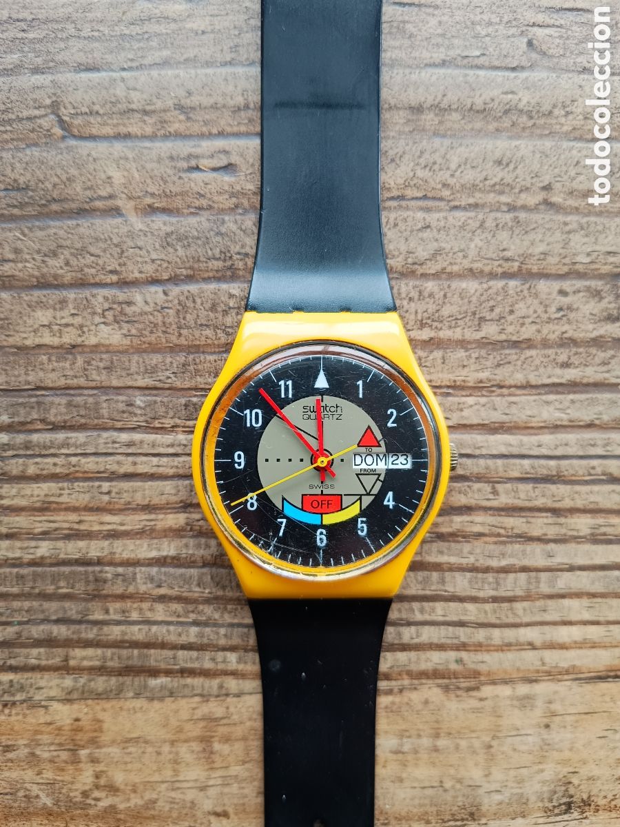 Uhren - Swatch: SWATCH YAMAHA RACER GJ 700 - 1985 - ESTUCHE ORIGINAL