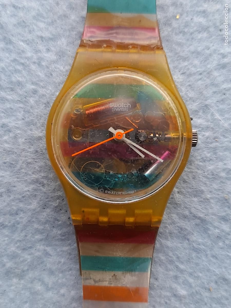 Relojes - Swatch: Reloj Marca Swatch de Cuarzo para Dama. - Foto 1
