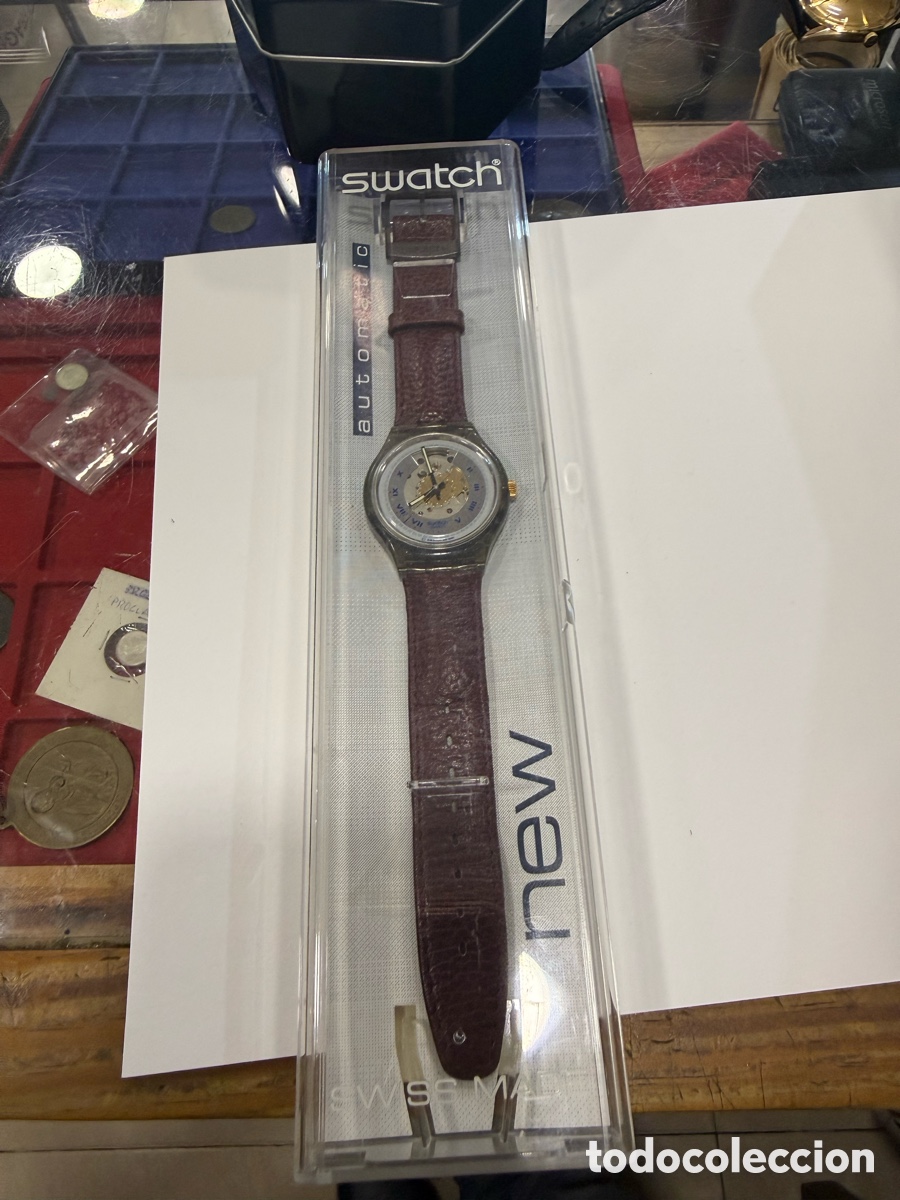 Relojes - Swatch: Reloj autom&aacute;tico Swatch, funcionando