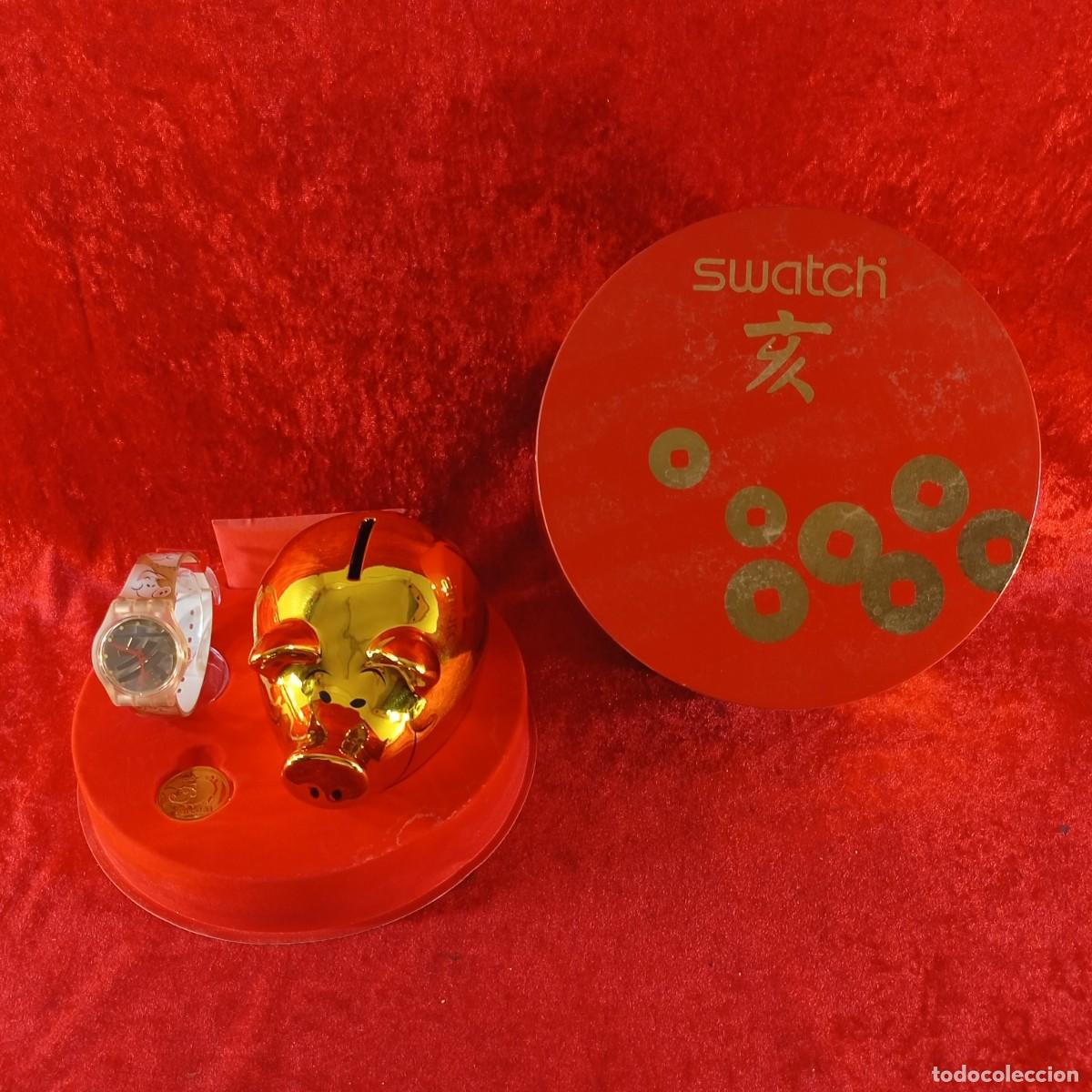 Relojes - Swatch: RELOJ SWATCH - YEAR OF THE PIG - A&Ntilde;O CHINO DEL CERDO - SUJK119 - 2007 - CAJA ORIGINAL- VINTAGE / 271