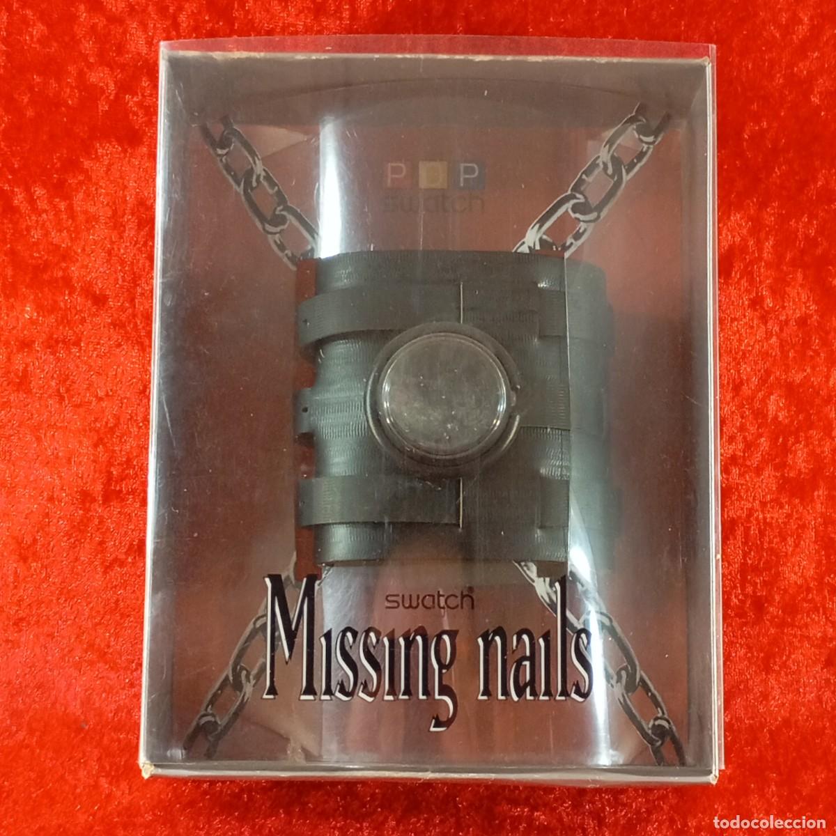 Relojes - Swatch: RELOJ SWATCH - MISSING NAILS - PMB112 - 1997 - POP SWATCH - RARO EN CAJA ORIGINAL - VINTAGE / 273