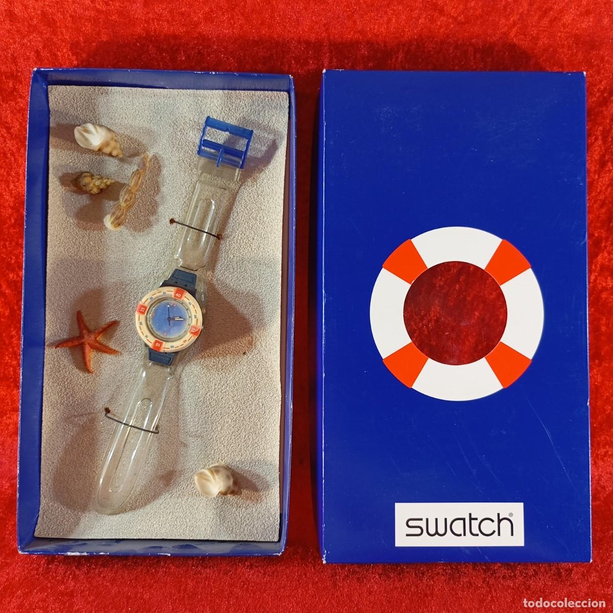 Relojes - Swatch: RELOJ SWATCH - SCUBA 200 RESCUE 904 - 1999 - SPECIAL NAUTICAL PACKAGING - EN CAJA - VINTAGE / 276