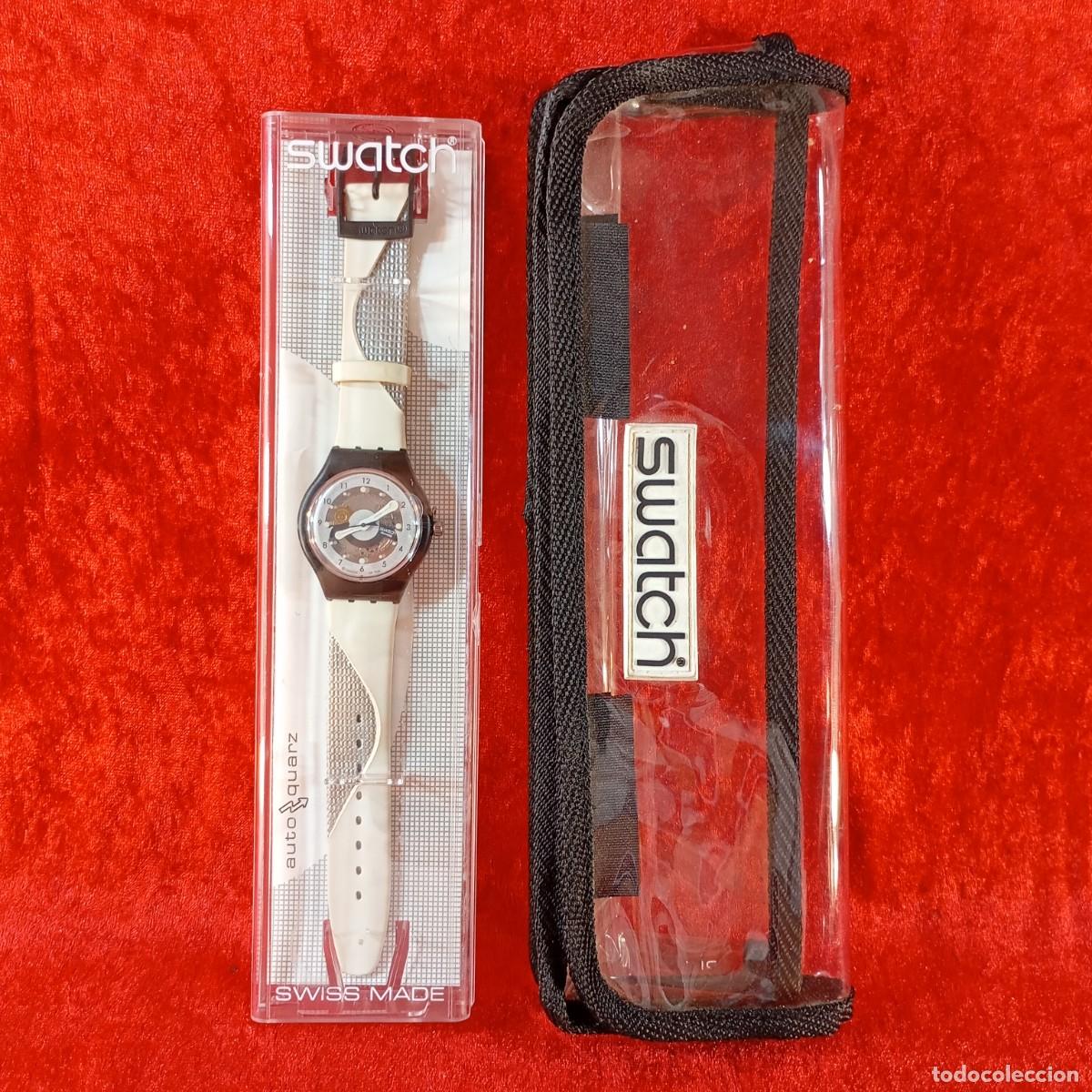 Relojes - Swatch: RELOJ SWATCH - AUTO QUARTZ - 1998 - WHITE - RARO EN CAJA ORIGINAL - VINTAGE / 277