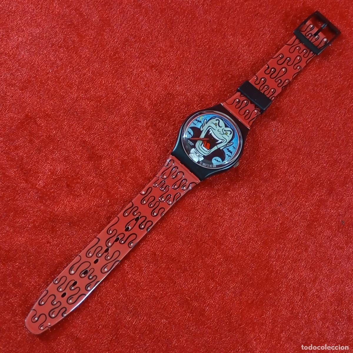 Relojes - Swatch: RELOJ SWATCH - DRACULA - CHAUVE-SOURIS - 1999 - GB190 - VINTAGE / 291