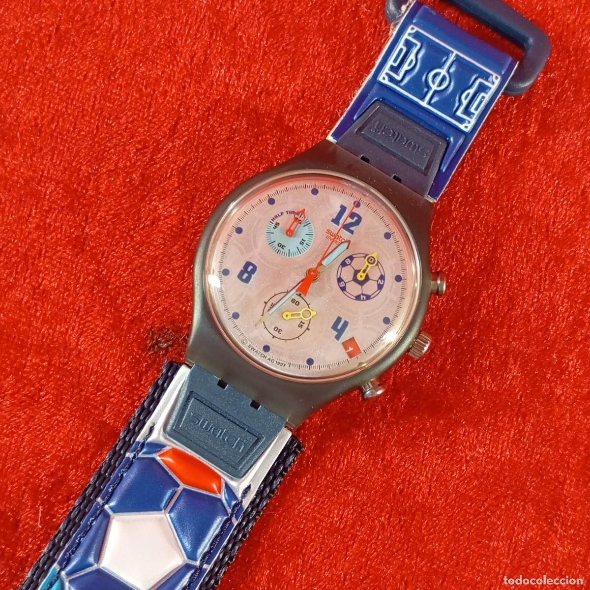 Relojes - Swatch: RELOJ SWATCH - 1998 - GOOOAL - SOCCER BALL - PELOTA DE FUTBOL - SCZ401US - VINTAGE / 313