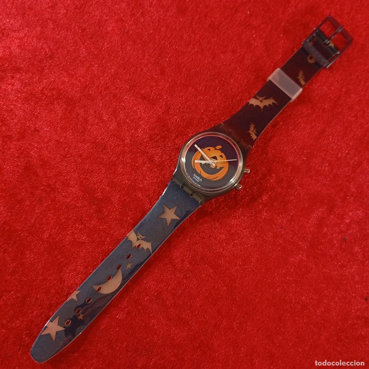 Relojes - Swatch: RELOJ SWATCH - HAPPY NIGHTMARE - HALLOWEEN - GN906 - 1998 - CALABAZA Y MURCIELAGOS - VINTAGE / 330