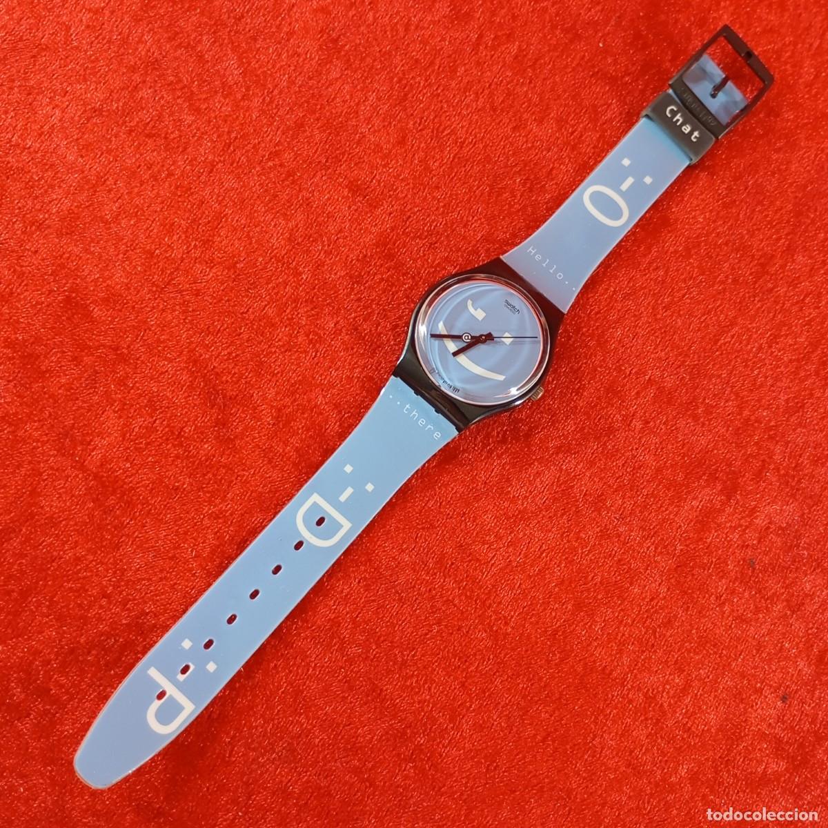 Relojes - Swatch: RELOJ SWATCH - CHAT-NET - GB188 - 1998 - EMOTICONOS - MENSAJES DE TEXTO - VINTAGE / 333