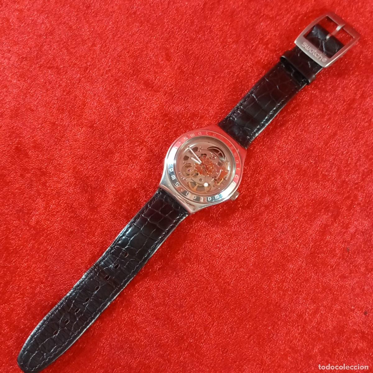 Relojes - Swatch: RELOJ SWATCH - BODY & SOUL - IRONY AUTOMATIC - YAS100A - CORREA CUERO NEGRO - VINTAGE / 336