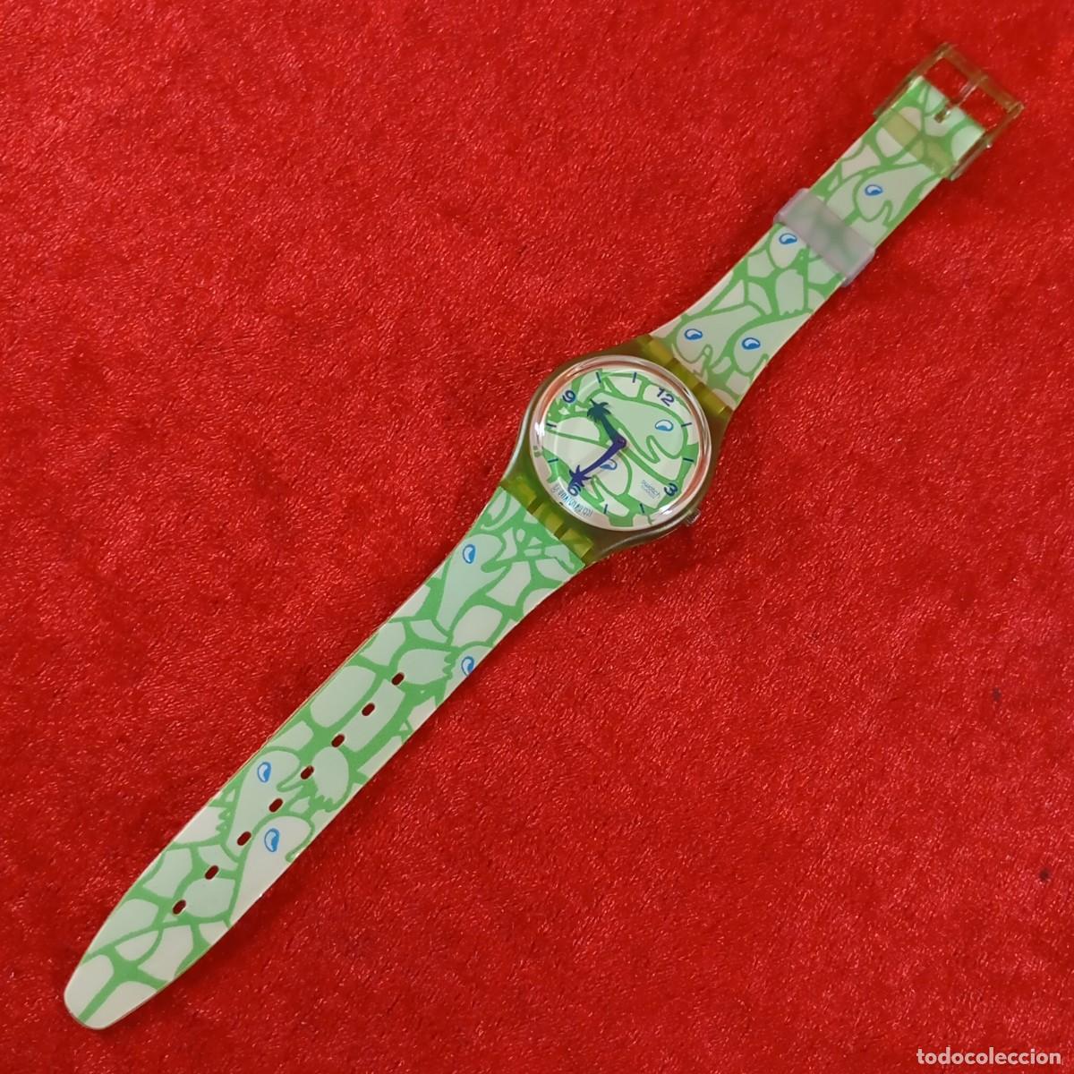 Relojes - Swatch: RELOJ SWATCH - GENT TORTUGA - GG172 - 1997 - TORTUGAS TONOS VERDES - VINTAGE / 343