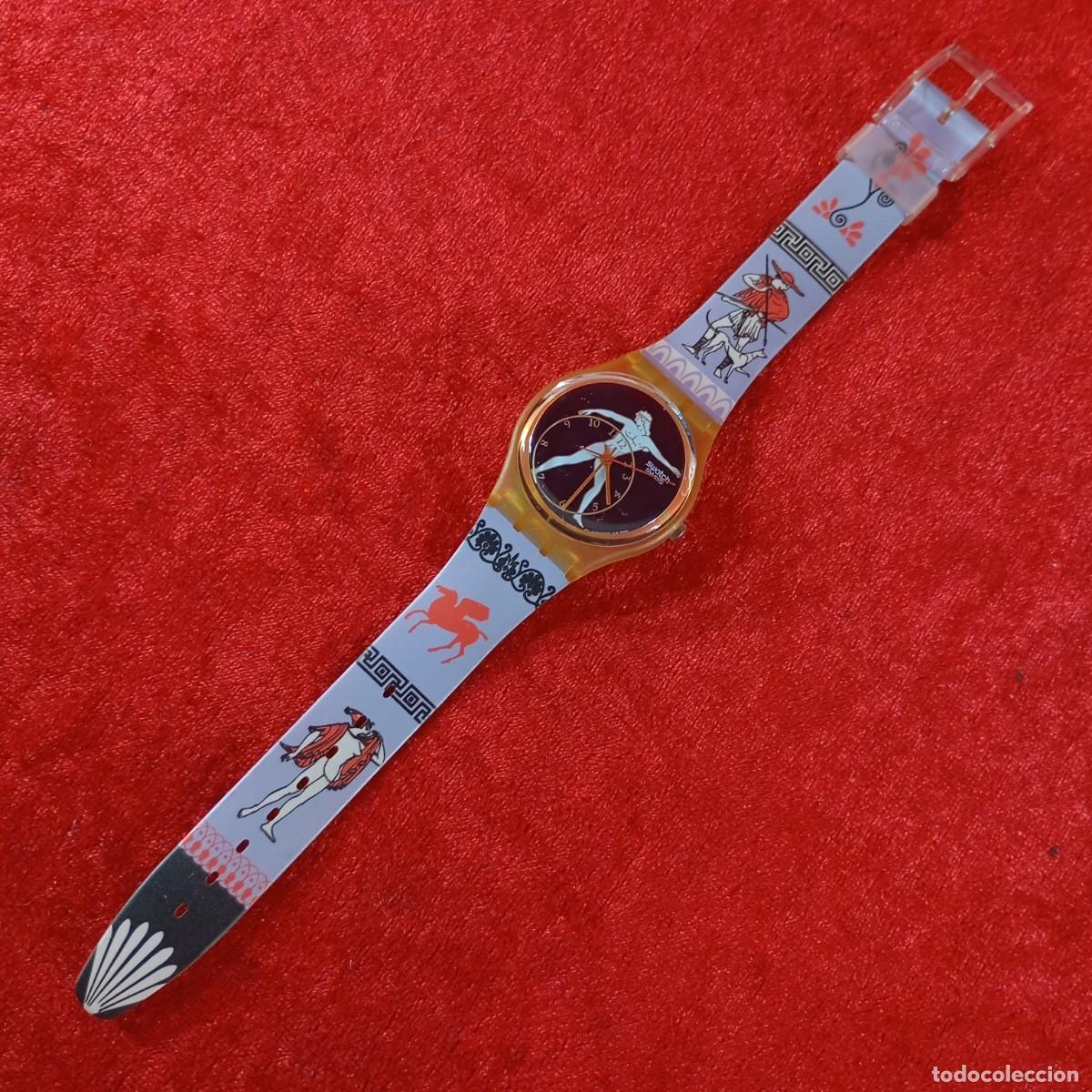 Relojes - Swatch: RELOJ SWATCH - DISCOBOLUS - GK141 - 1991 - TEM&Aacute;TICA MITOLOG&Iacute;A GRIEGA - VINTAGE / 351