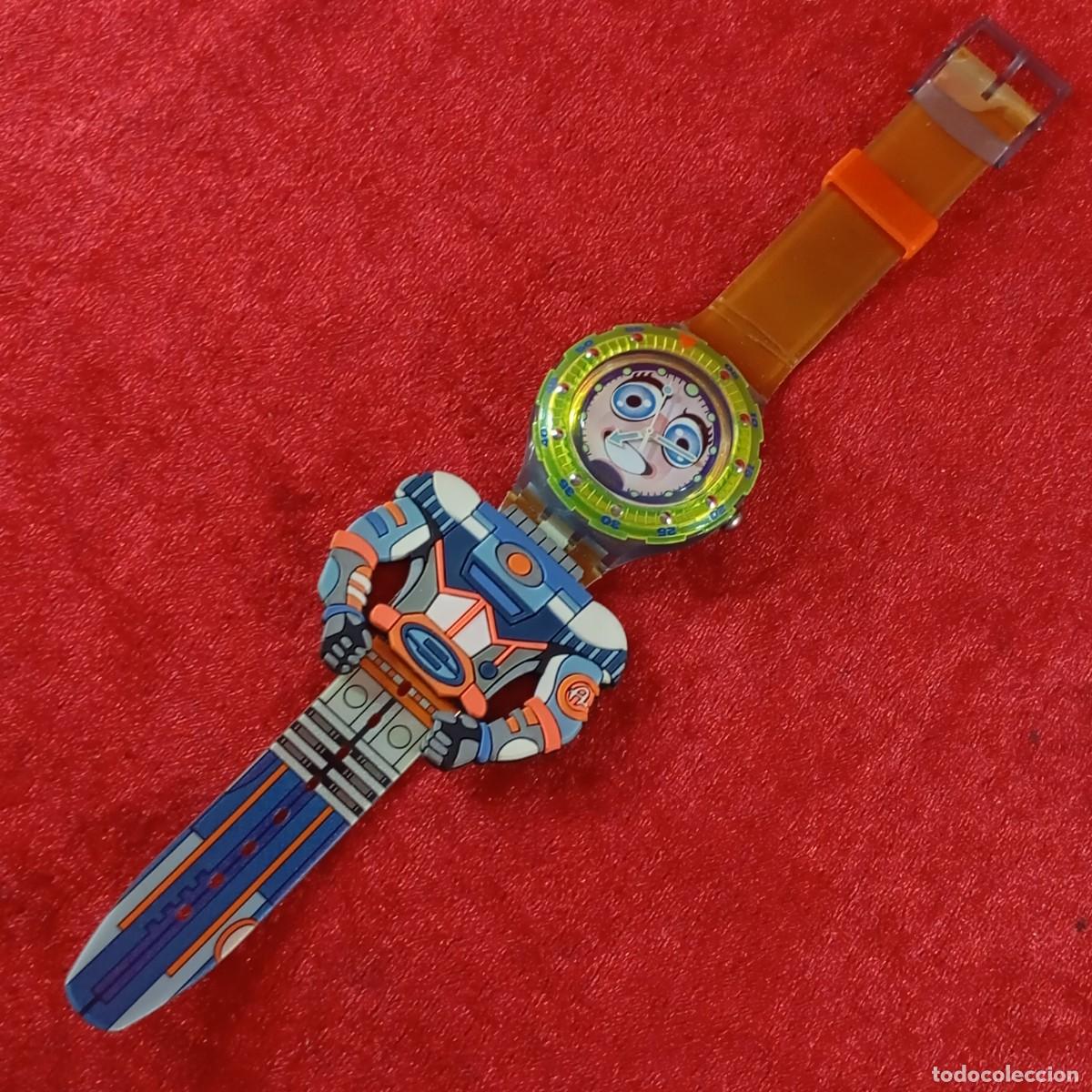 Relojes - Swatch: RELOJ SWATCH - SCUBA 200 &rdquo;STRIP&rdquo; - SDN120 - 1996 - DISE&Ntilde;O DE ROBOT - VINTAGE / 364