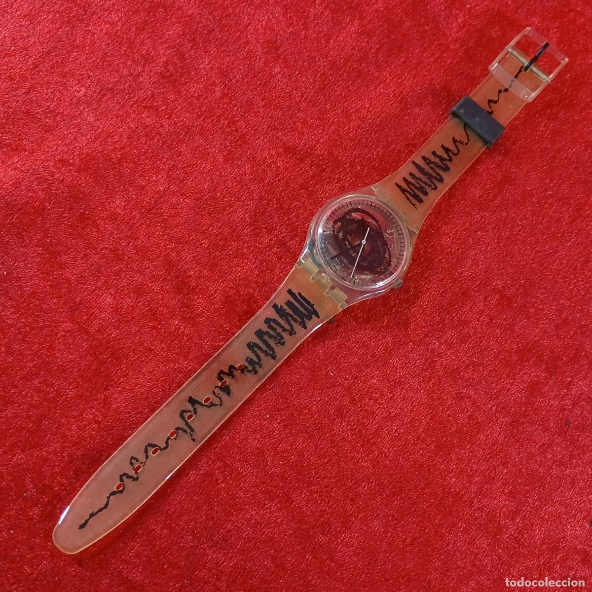 Relojes - Swatch: RELOJ SWATCH - SKIZZO - GK191 - 1995 - GARABATOS NEGROS - VINTAGE / 371