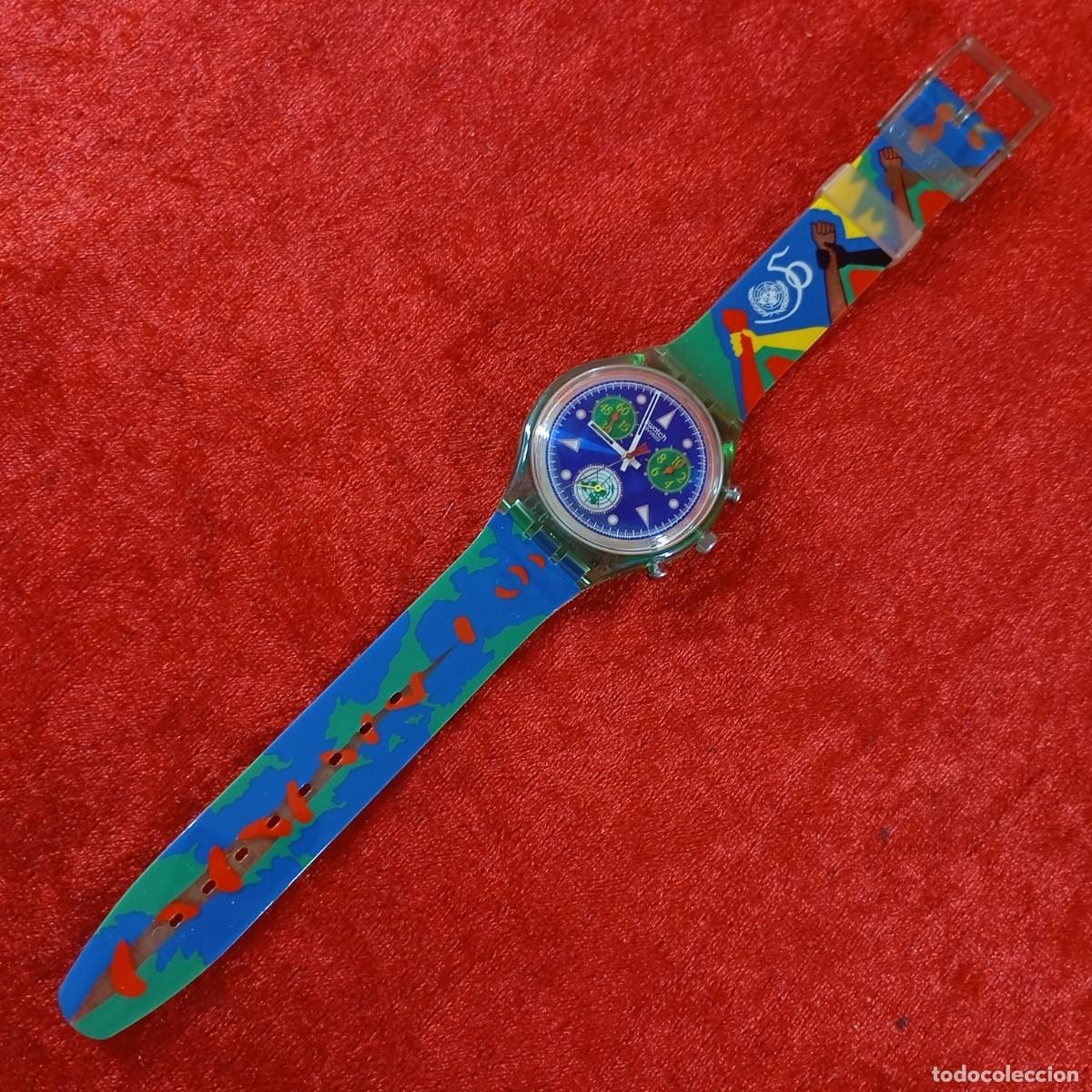 Relojes - Swatch: RELOJ SWATCH - 50TH ANNIVERSARY OF THE UNITED NATIONS - SCZ103 - 1995 - VINTAGE / 372