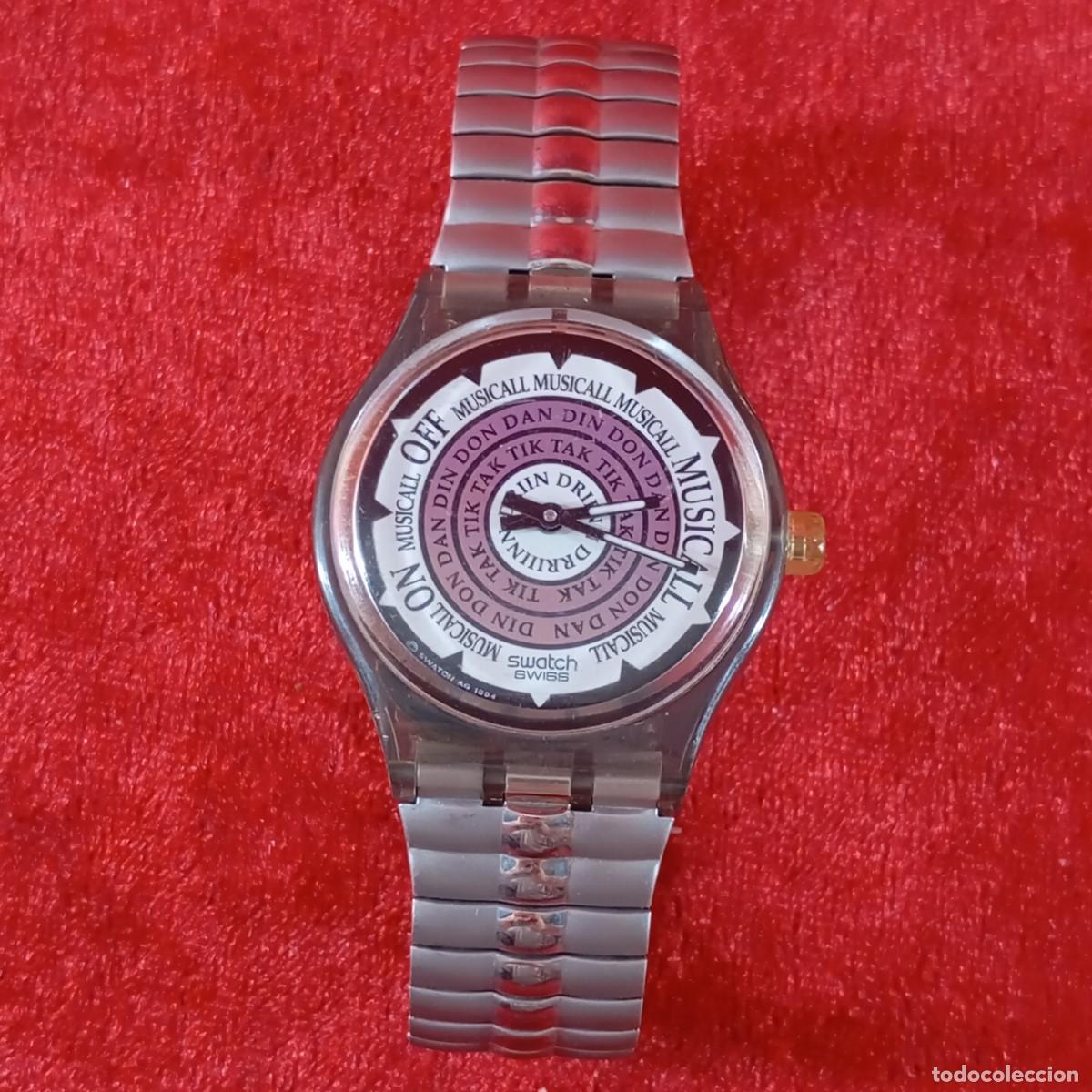 Relojes - Swatch: RELOJ SWATCH - MUSICALL - &rdquo;SALSA&rdquo; - SLM104 - 1994 - ALARMA MUSICAL - VINTAGE / 376