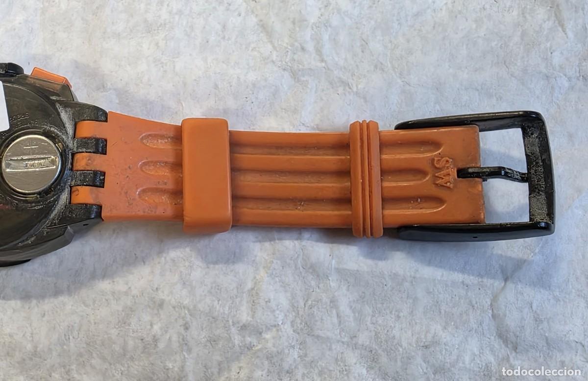 Relojes - Swatch: Reloj marca swatch, naranja y negro - Foto 5
