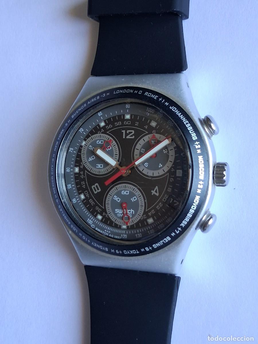 Relojes - Swatch: Reloj Swatch CRONO con correa de silicona - Foto 4