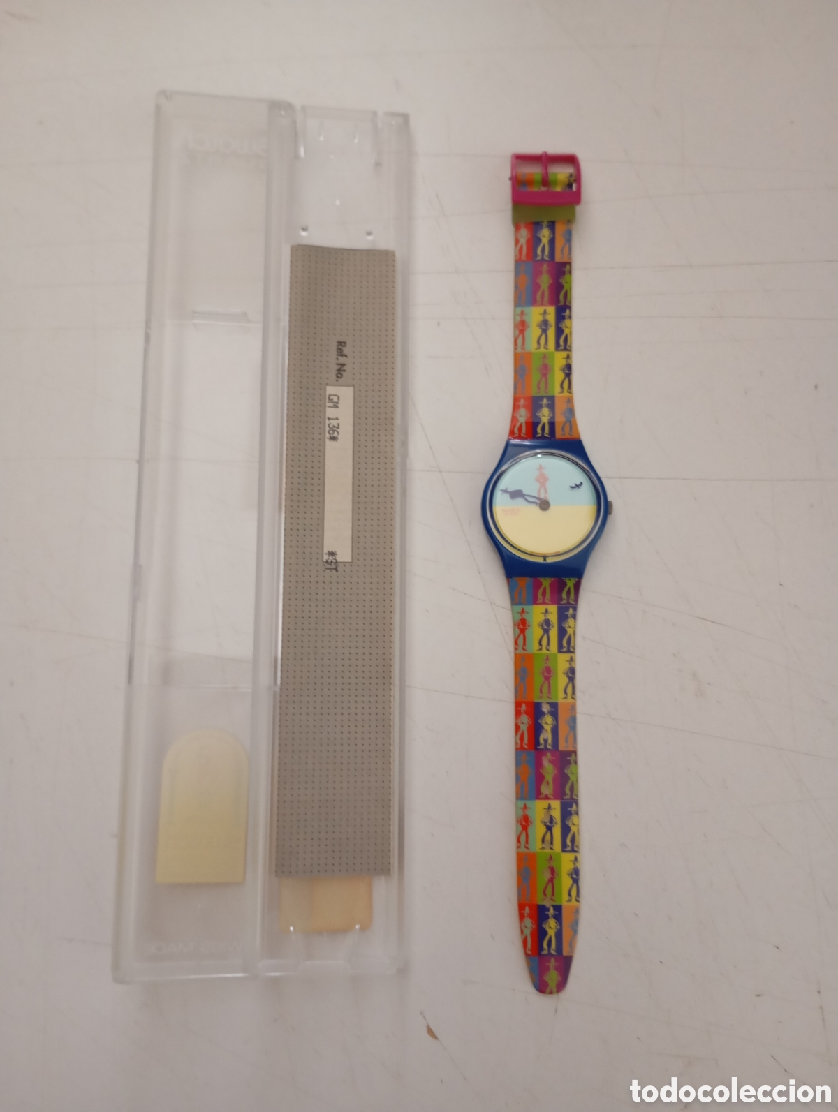 Relojes - Swatch: RELOJ SWATCH &rdquo;LUCKY SHADOW&rdquo; VINTAGE EN SU CAJA - SIN USAR