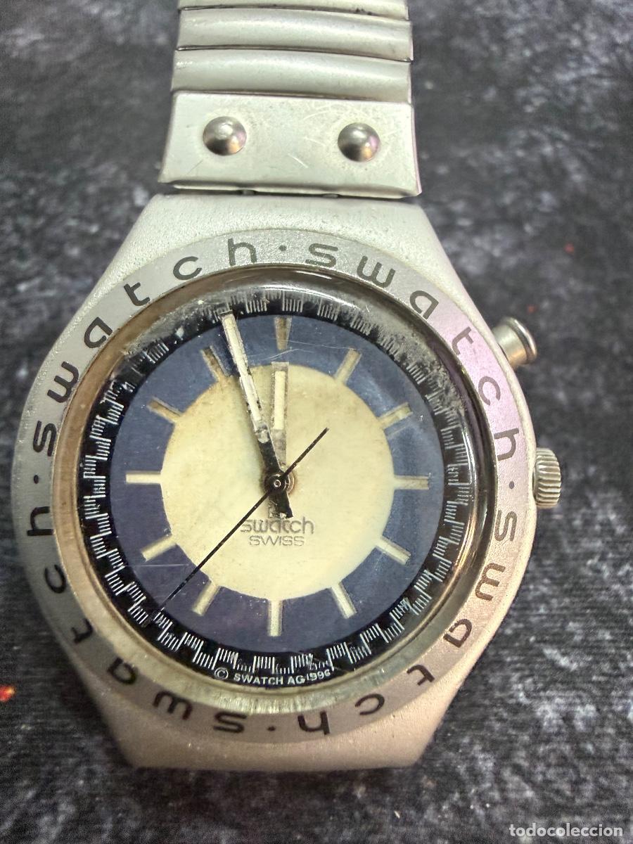 Watches - Swatch: ⌚ SWATCH IRONY ALUMINIUM SWISS MADE (1996) &ndash; BATER&Iacute;A NUEVA Y FUNCIONANDO