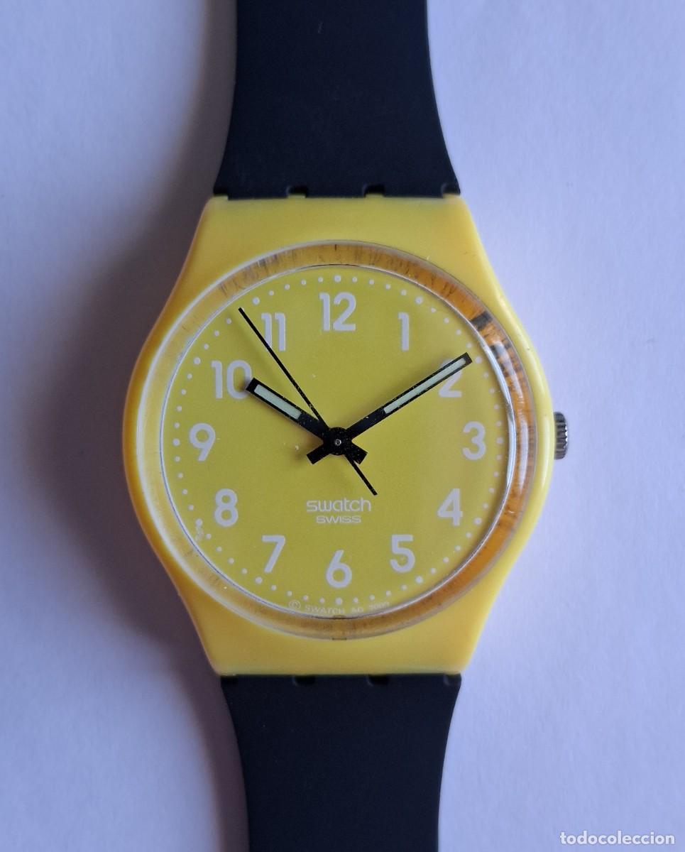 Relojes - Swatch: Swatch Lemon Time, color Amarillo