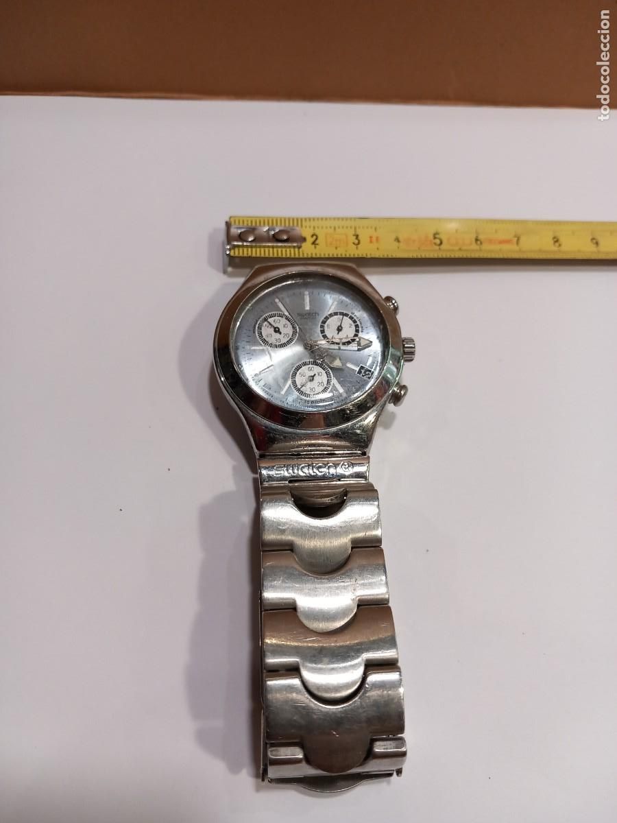 Relojes - Swatch: SWATCH RELOJ CRONO CON SU CORREA ORIGINAL (G) - Foto 2