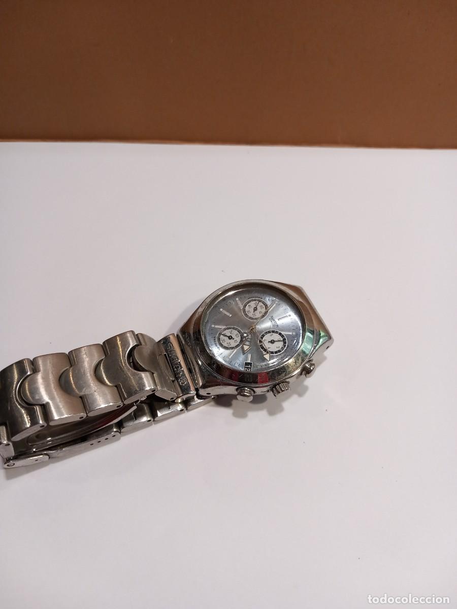 Relojes - Swatch: SWATCH RELOJ CRONO CON SU CORREA ORIGINAL (G) - Foto 4