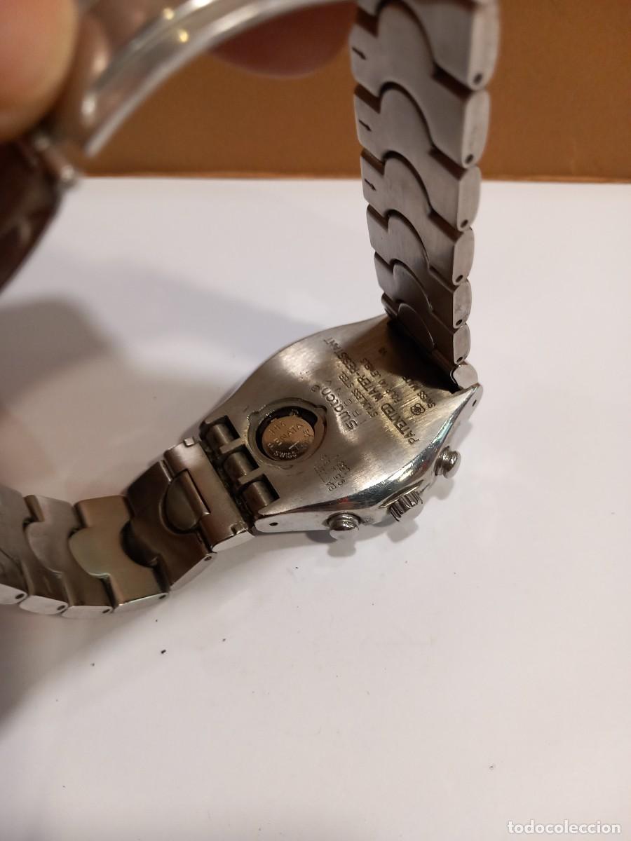 Relojes - Swatch: SWATCH RELOJ CRONO CON SU CORREA ORIGINAL (G) - Foto 9