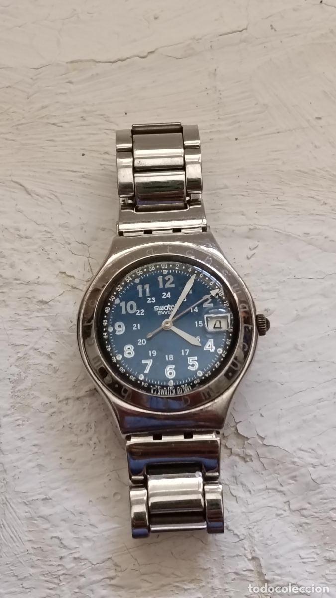 Relojes - Swatch: Swatch Irony Swiss Reloj de Pulsera&ndash; Acero inoxidable &ndash; Esfera azul