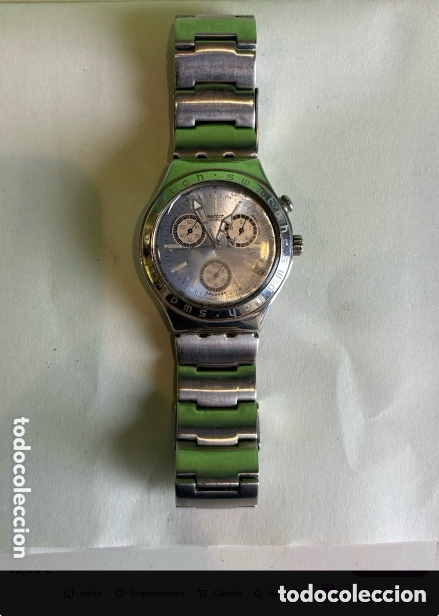 Relojes - Swatch: Reloj cron&oacute;grafo Swatch Irony Quartz de acero inoxidable para caballero