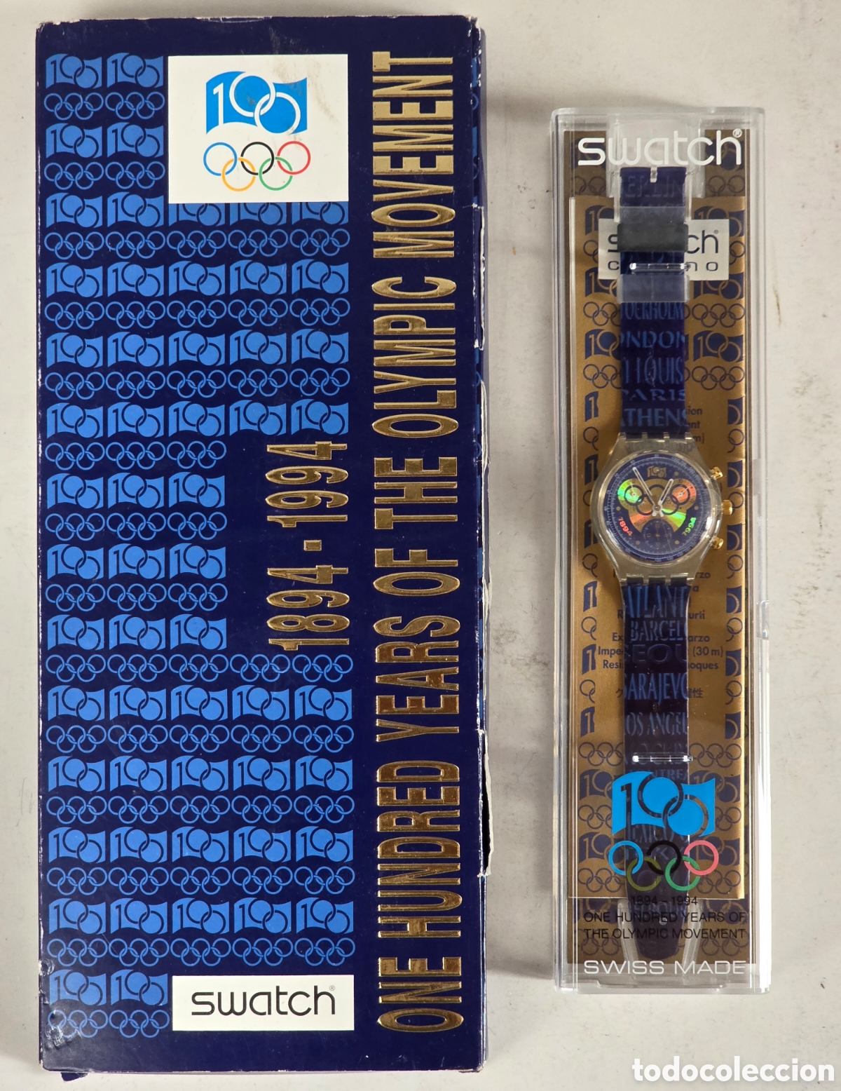 Orologi - Swatch: Reloj Swatch Chrono 1894-1994 One Hundred Years of the Olimpic Movement IOC COI - Juegos Ol&iacute;mpicos