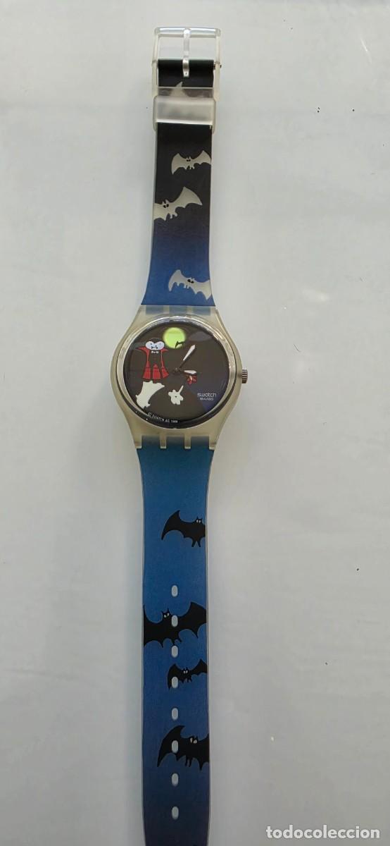 Relojes - Swatch: Precioso reloj swatch edicion especial halloween 1999 brilla en la oscuridad