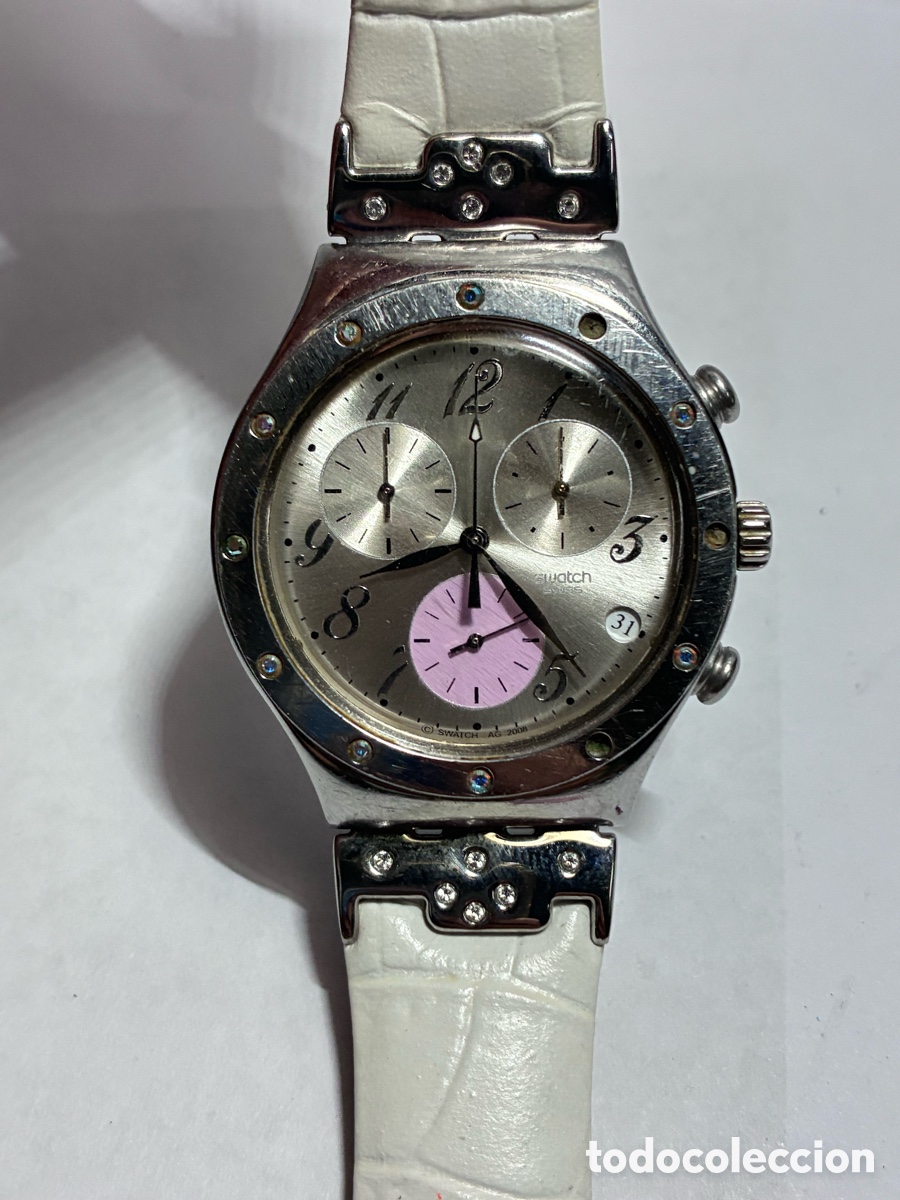 Relojes - Swatch: RELOJ IRONY CRON&Oacute;GRAFO YCS513 - TIME IN ROSE / AG2008 * CORREA NUEVA