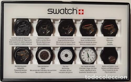 Relojes - Swatch: SWATCH 10 STEPS PRODUCTION SHOWCASE de 1994. Expositor t&eacute;cnico de colecci&oacute;n...