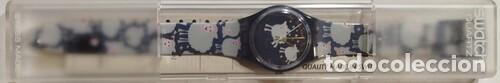 Relojes - Swatch: SWATCH BLACK SHEEP (ref. GN150) de 1995. Gent con conocido dise&ntilde;o con un reba&ntilde;o de ovejas...