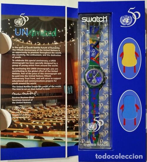 Relojes - Swatch: SWATCH UNLIMITED / UN 50 (ref. SCZ103) de 1995. Chrono Special conmemorativo...
