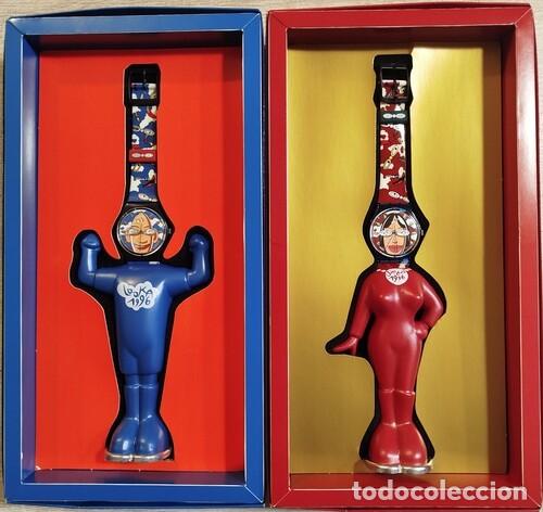Relojes - Swatch: SWATCH LOOKA & SMILLA (refs. GZ700 y GZ701) de 1996. Pareja de Collector Specials...